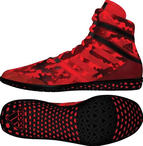 adidas Impact™ Wrestling Shoes, color: Red Camo Print [BY1580 